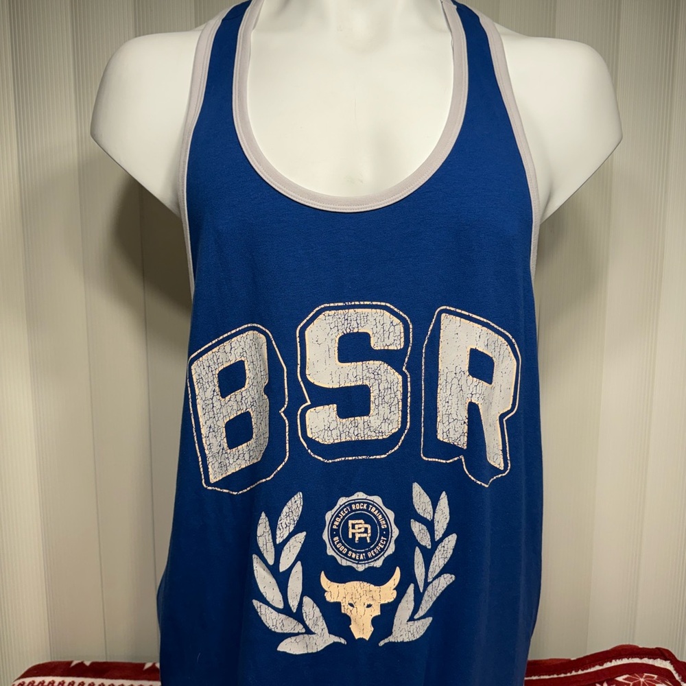 Under Armour Project Rock Blue Tank Top Men’s size 2xl